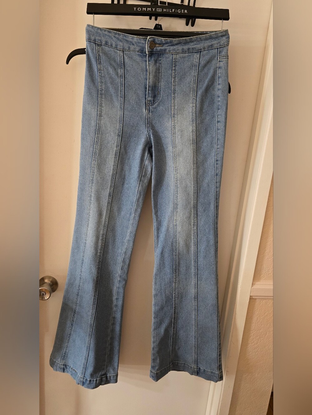 BBJ Light Wash Flared High-Rise Jeans